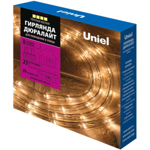 Дюралайт ULD ULD-D50 25M/С08 IP44 WARM WHITE